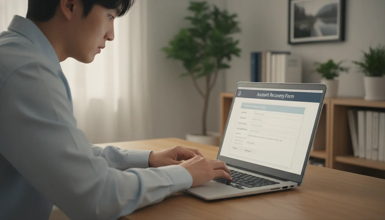 로그인 불가 및 계정 정지 시 외부 문의 양식 활용