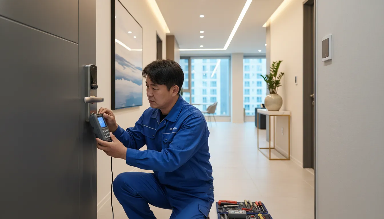 삼성도어락 AS 고객센터 24시 접수 방전 오류 해결 1