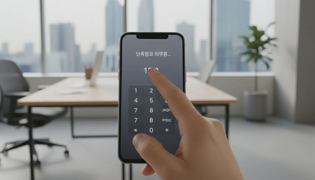 빠른 상담원 연결을 위한 단축 번호 활용법