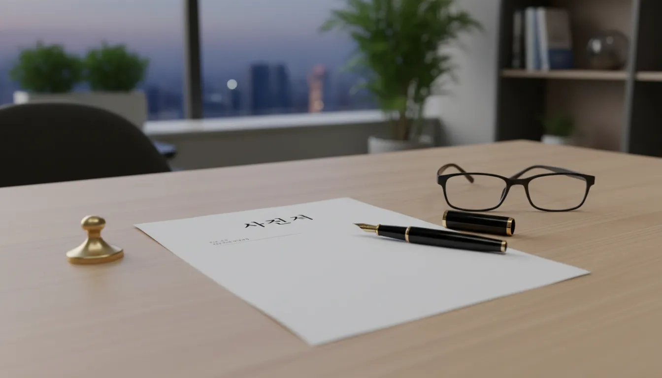 사직서의 정의와 민법에 따른 법적 효력 이해하기