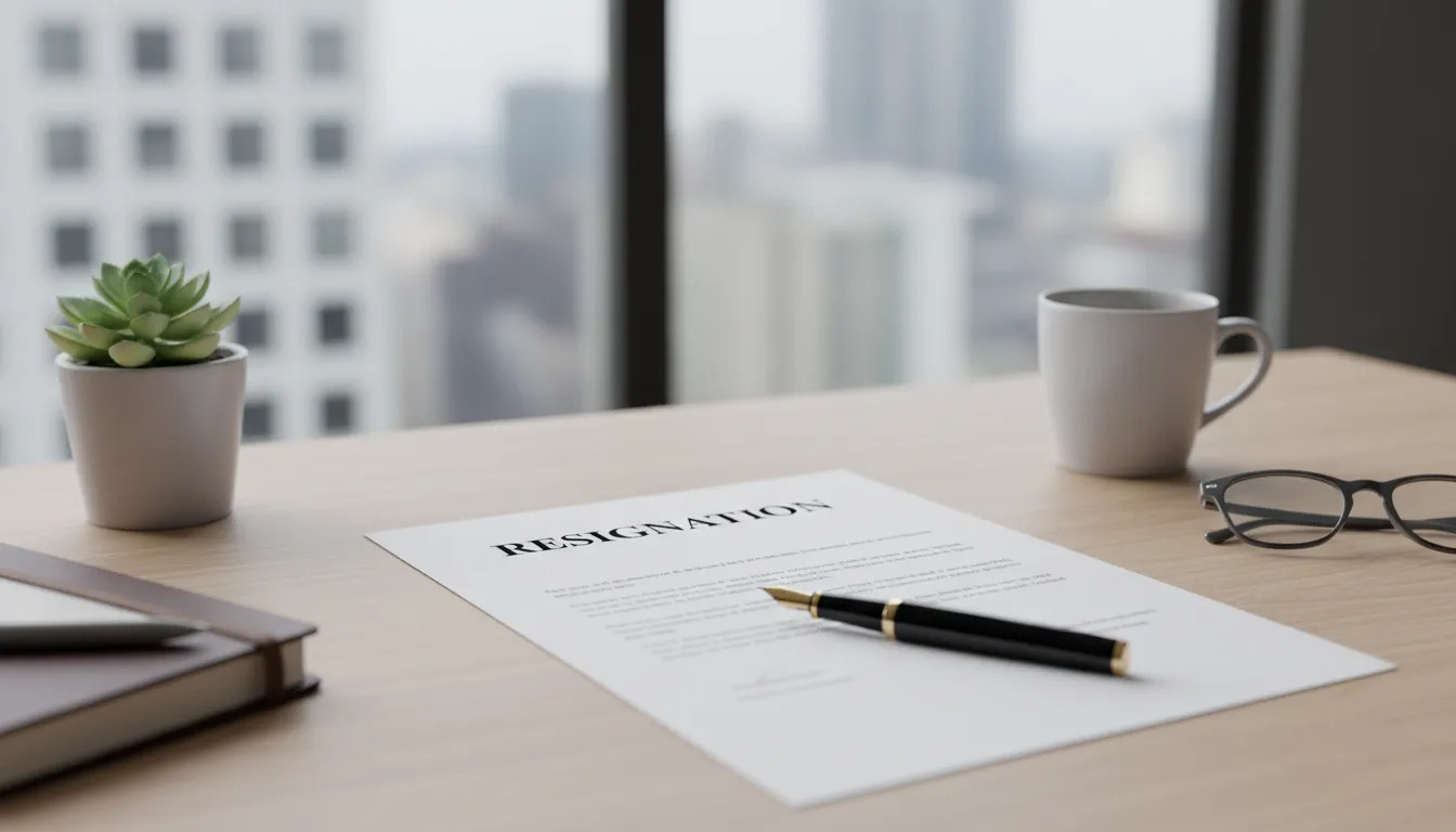 사직서 작성 시 반드시 포함해야 할 필수 항목