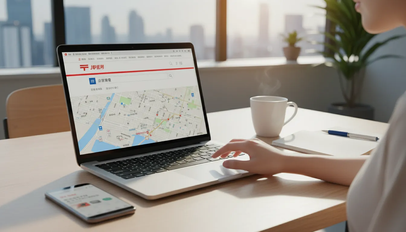 일본 우정국 공식 사이트를 통한 데이터 검증