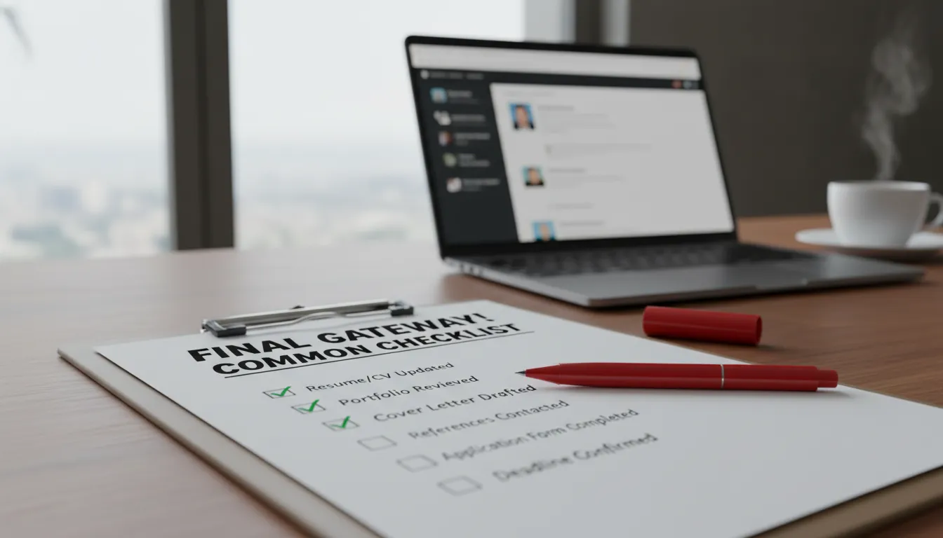 지원 전 마지막 관문! 공통 체크리스트