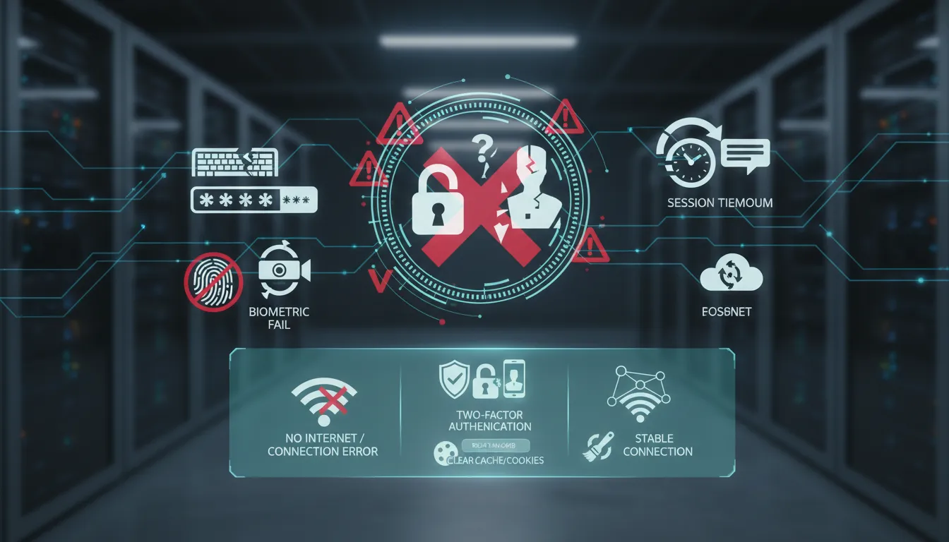 흔히 발생하는 로그인 오류와 해결책
