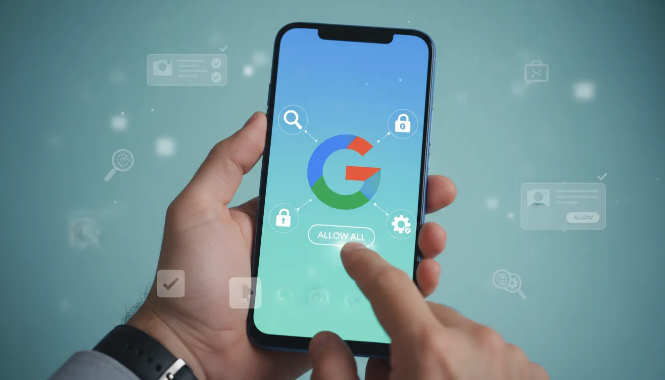 이미지 검색 전 필수 준비: 구글 앱 설치와 권한 설정