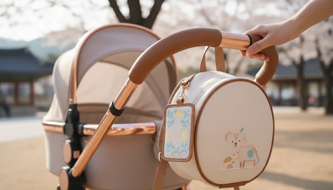 왜 자수 네임택을 유모차 가방 걸이로 선택할까요?