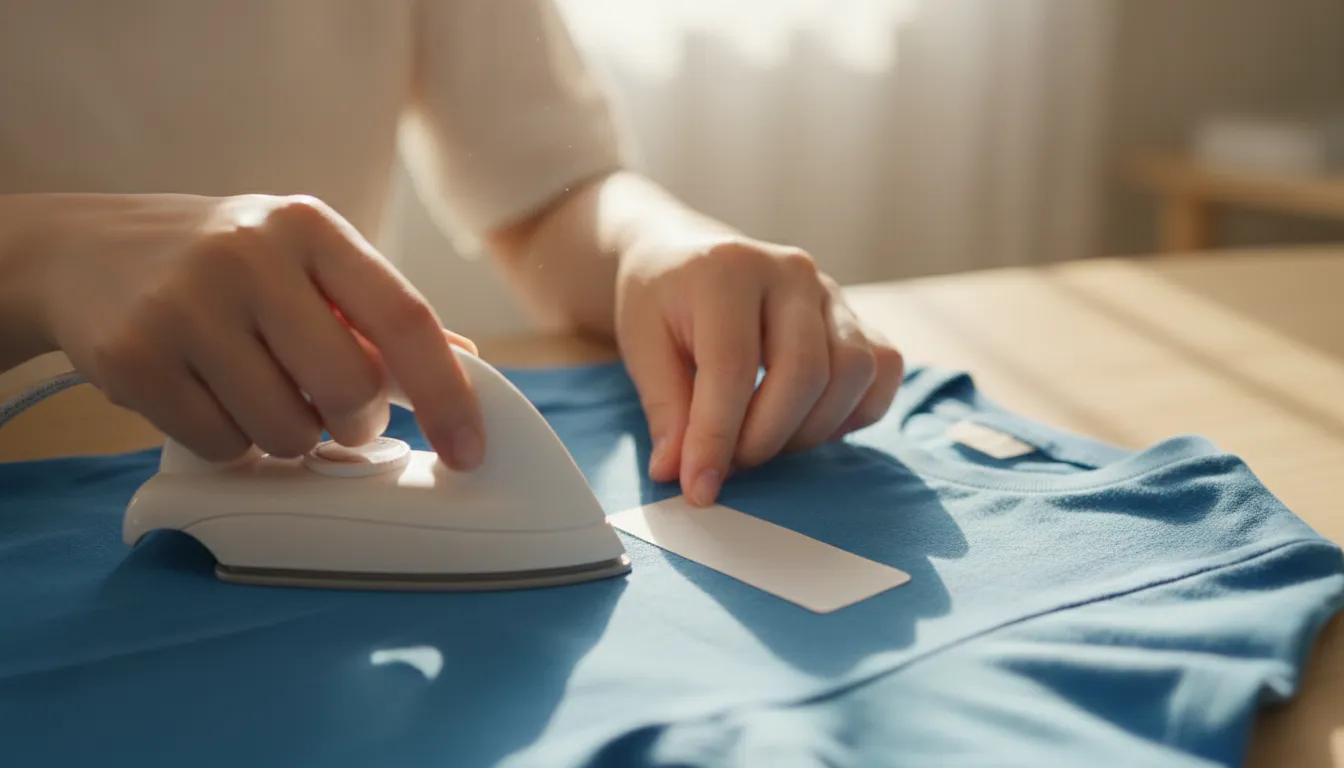 유니라벨 의류 스티커 다림질 부착 네임스티커 후기