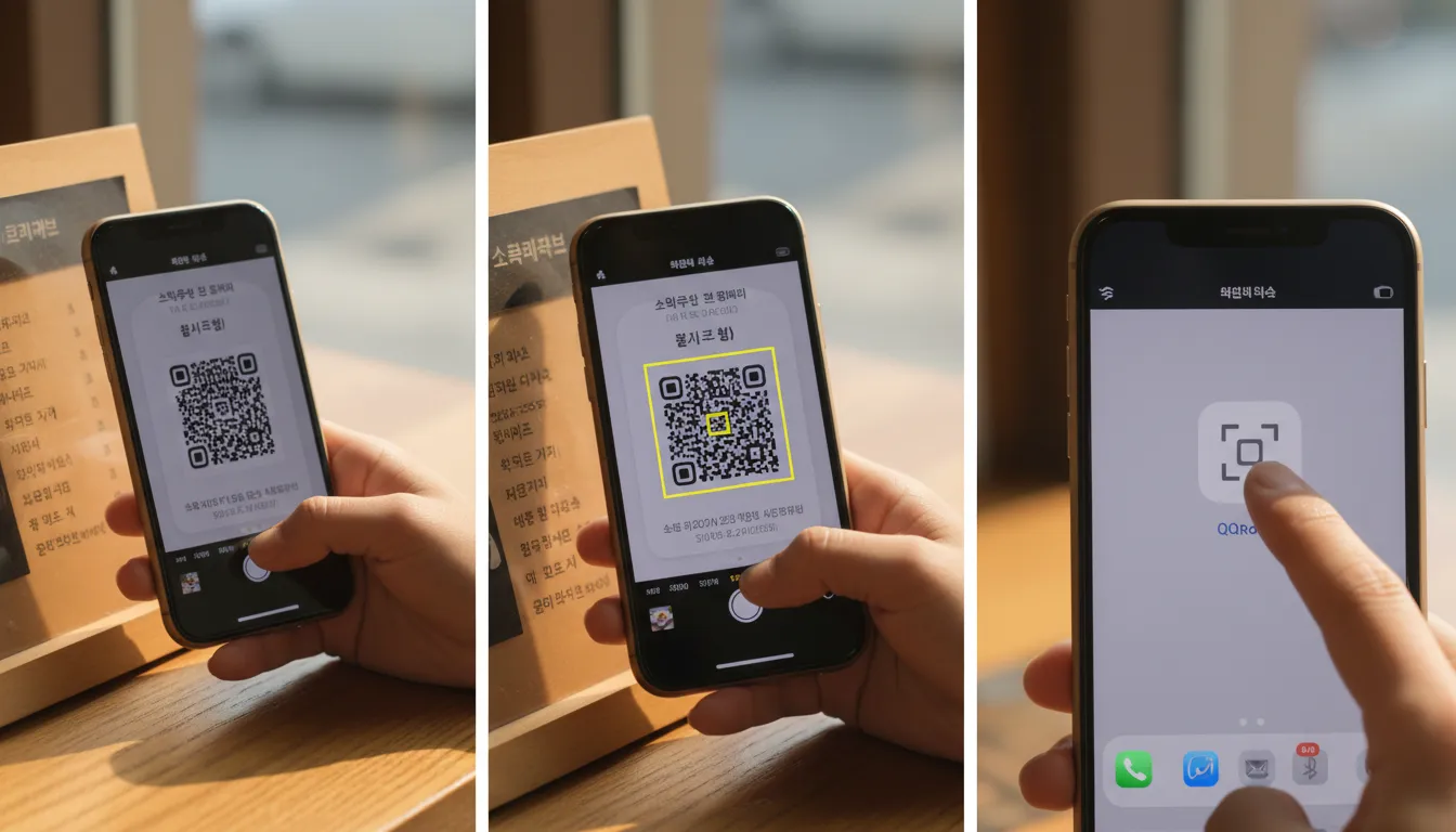 큐알코드 스캔 아이폰 기본 카메라 제어 센터 스캐너
