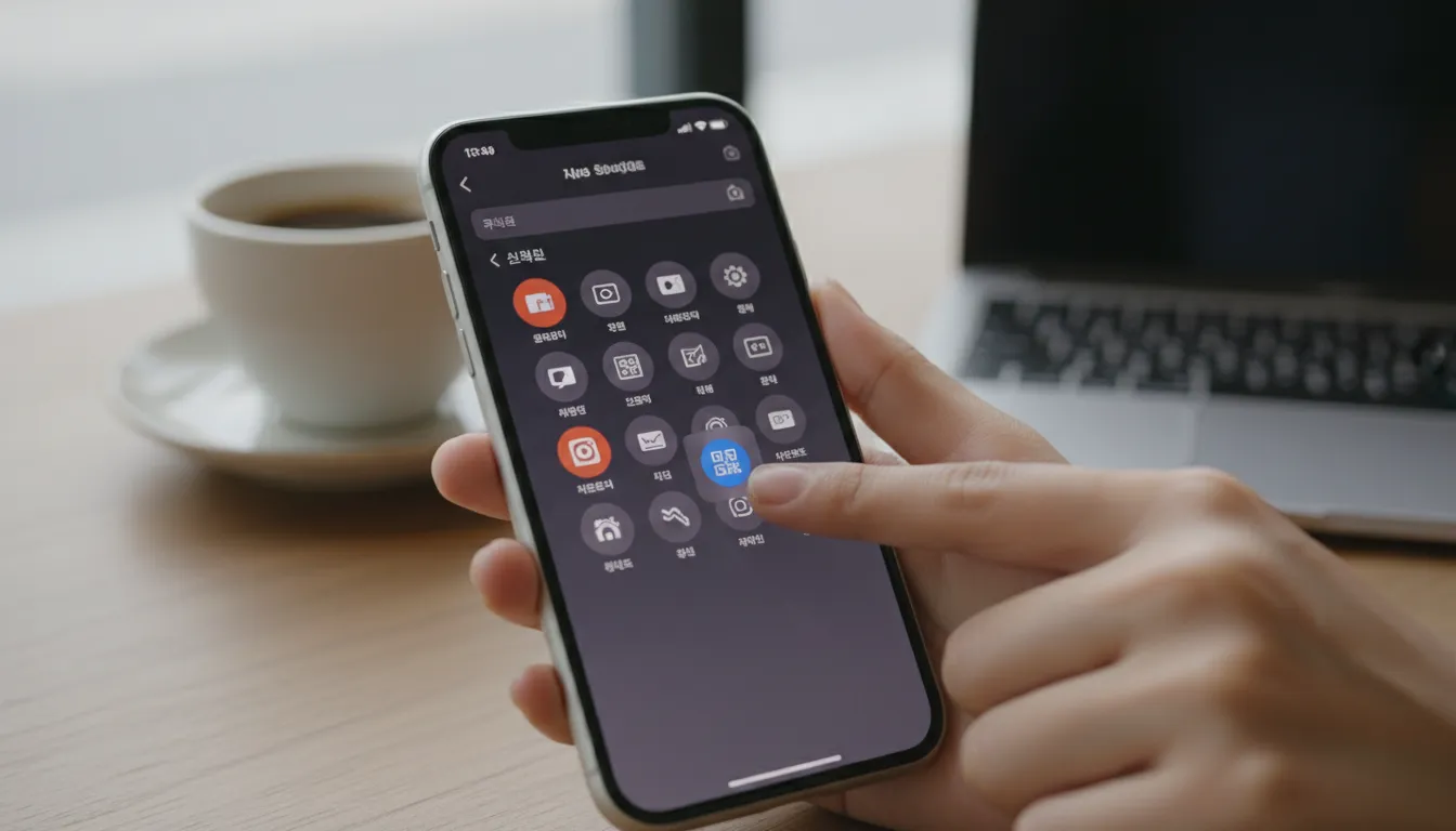 더 빠른 접근! 제어 센터 코드 스캐너 활용법