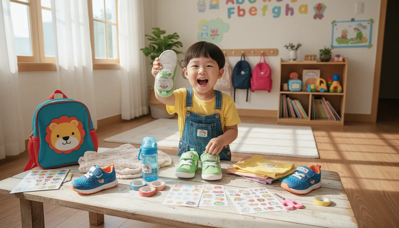 유니라벨 신발 네임택 어린이집 준비물 이름표 추천 1