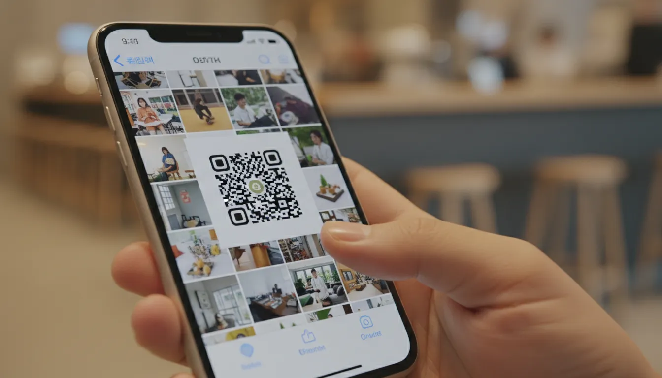아이폰 유저를 위한 갤러리 QR코드 스캔 꿀팁