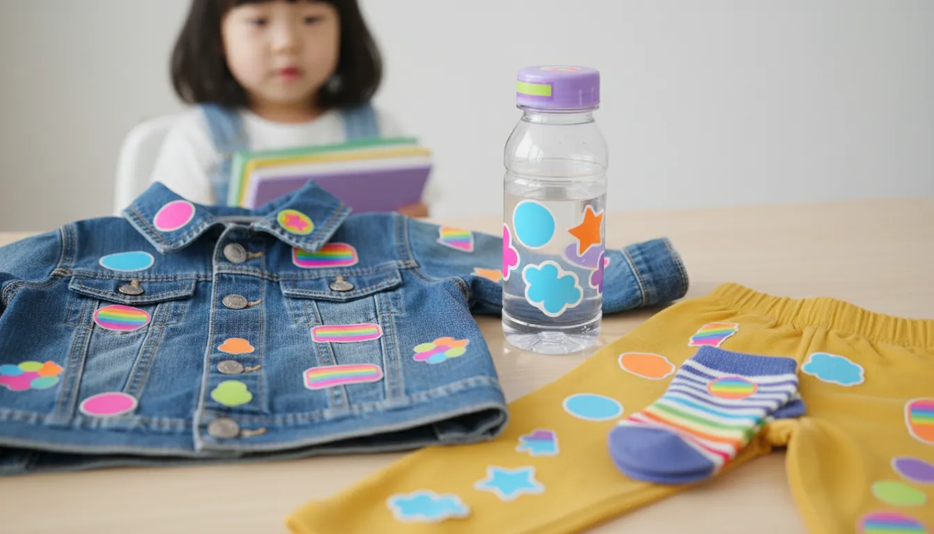 경제성과 편리함을 잡은 방수 이름 스티커