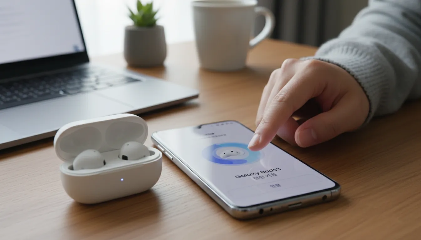 갤럭시 버즈3 초기 설정: 스마트폰과 연결하는 첫걸음