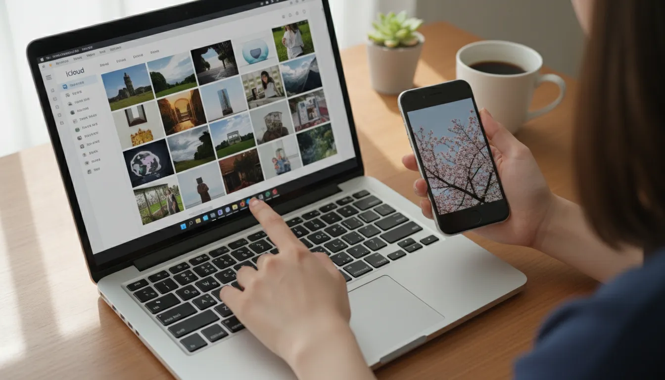 무선으로 편리하게! 아이클라우드 동기화로 사진 전송