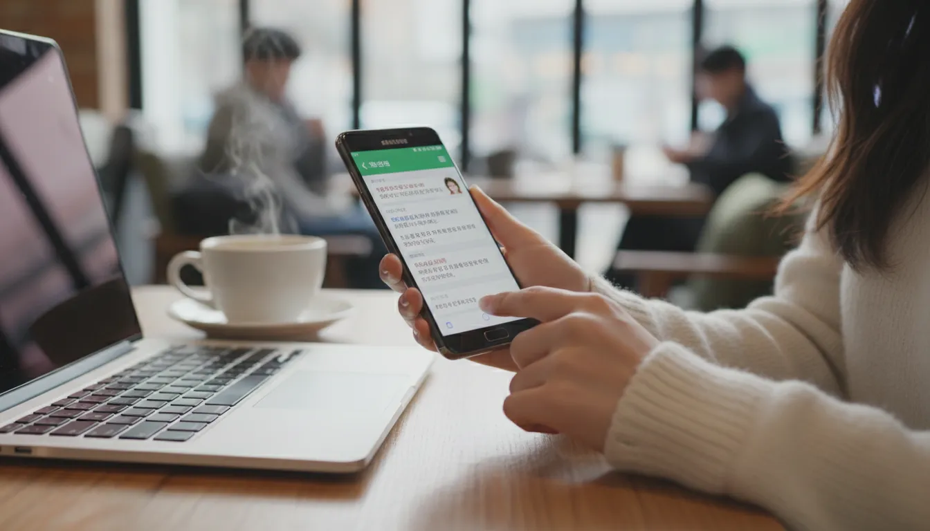 갤럭시 스마트폰 단체 문자 발송 방법 명절 문구