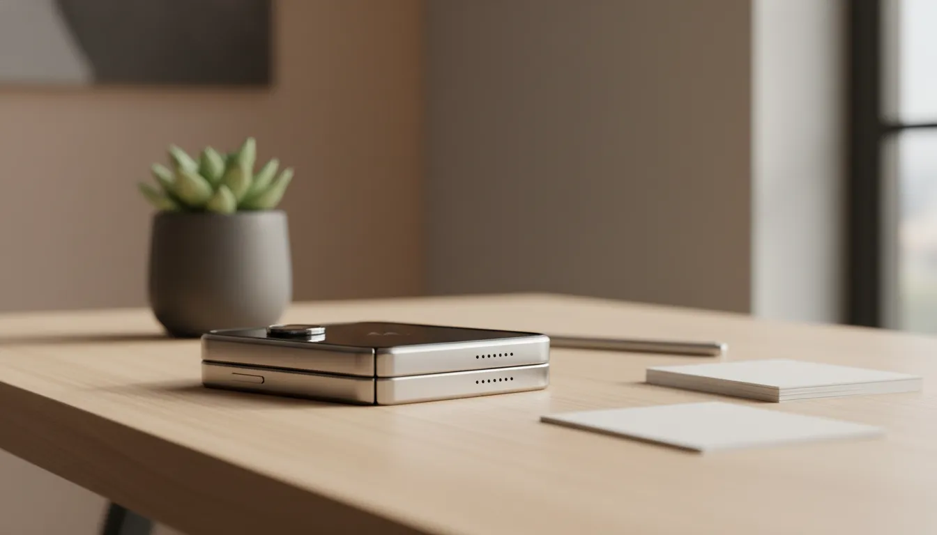 시선을 사로잡는 모토로라 레이저 폴드 디자인