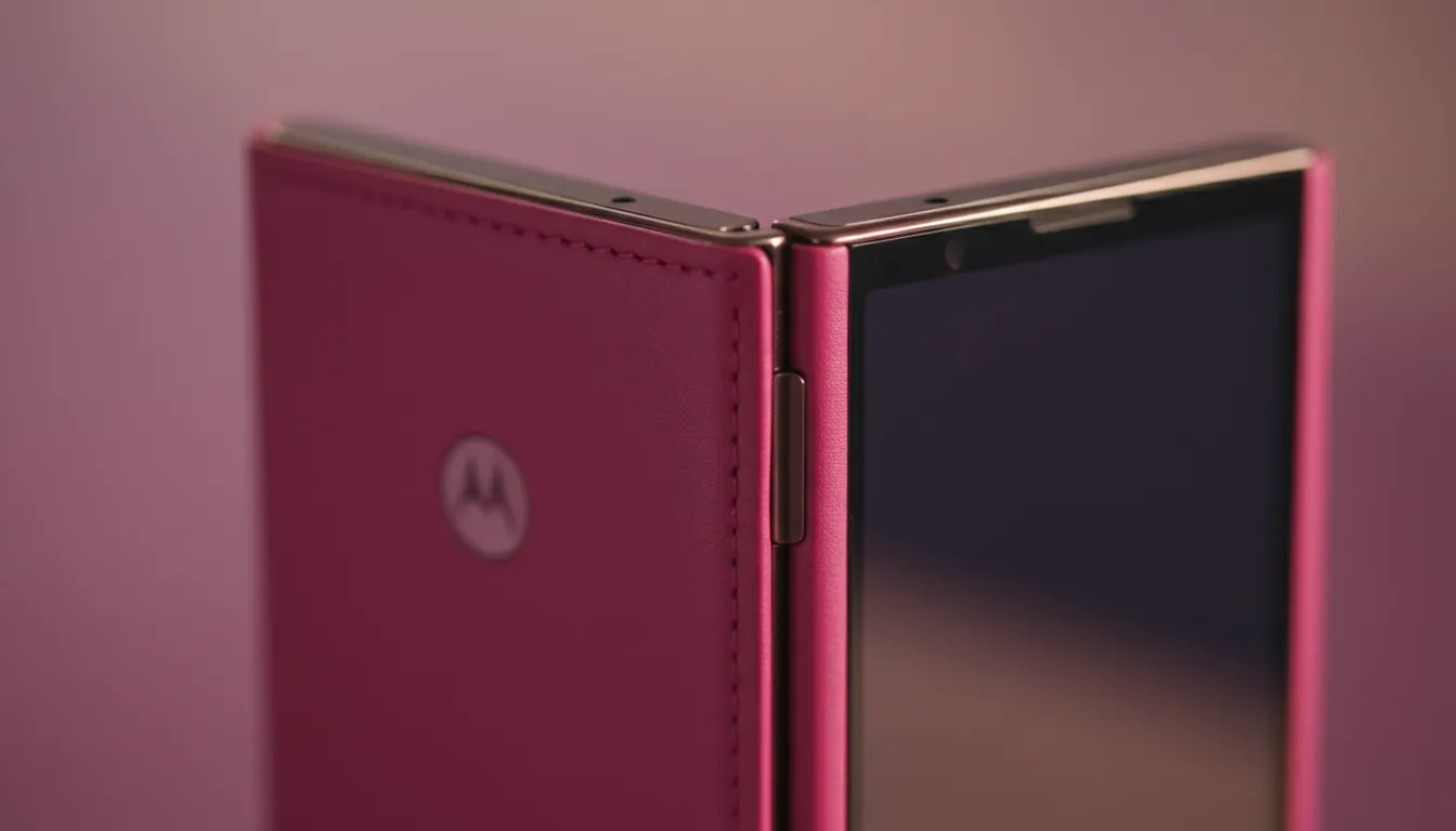 시선을 사로잡는 모토로라 레이저 폴더의 감성 디자인