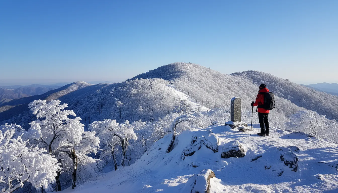 태백산 CCTV 실시간 국립공원 현장 상황 눈꽃 개화 상태 확인 1