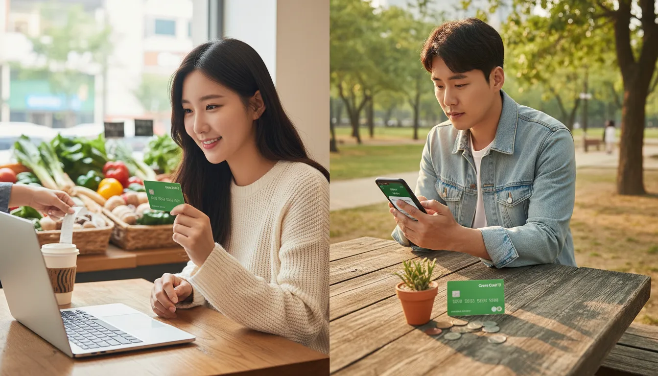 어디로든 그린카드 V3 에코머니 포인트 적립 한도 사용처 확인