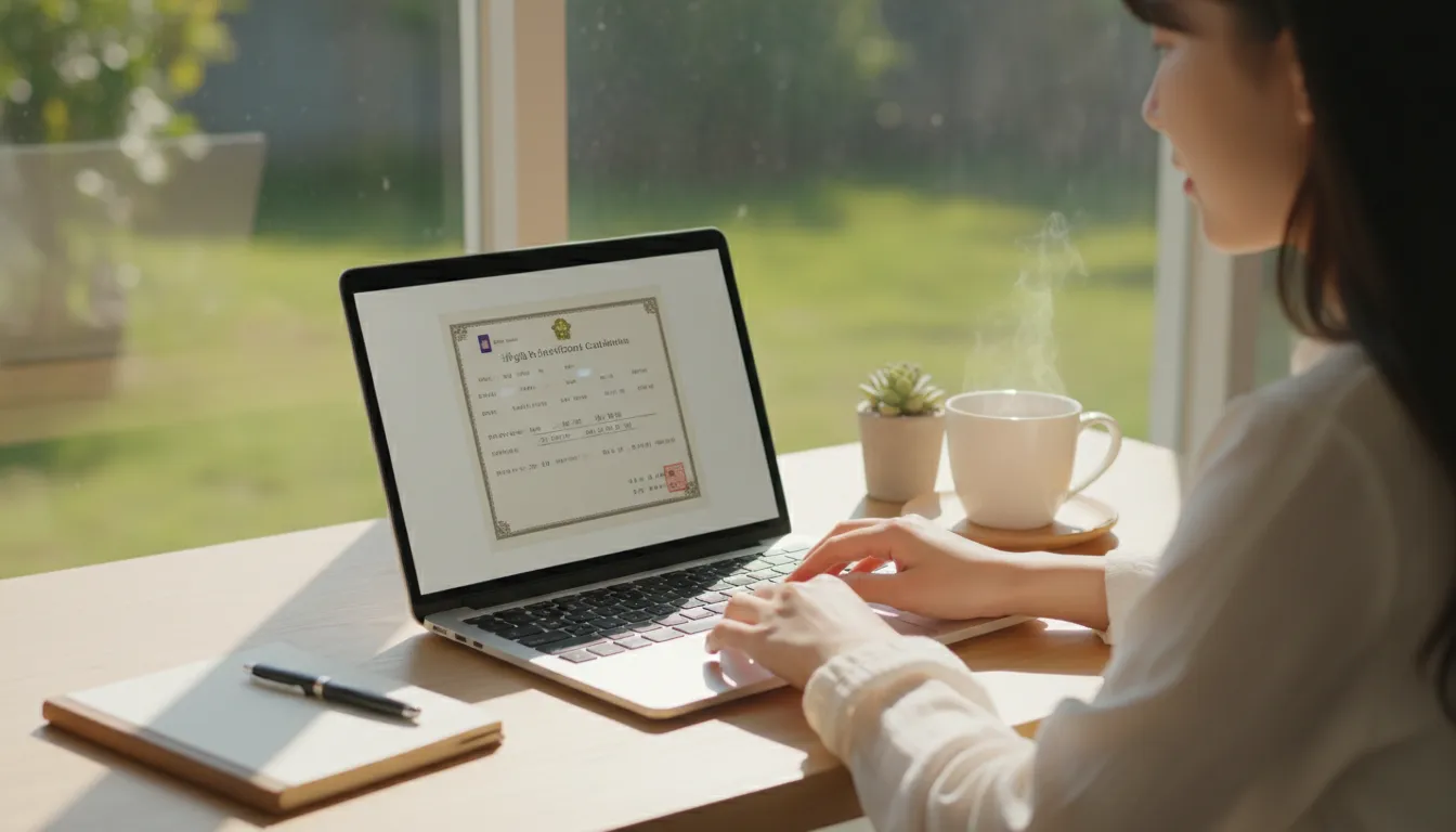 해결책 2: 증명서 발급 대행 사이트 이용하기