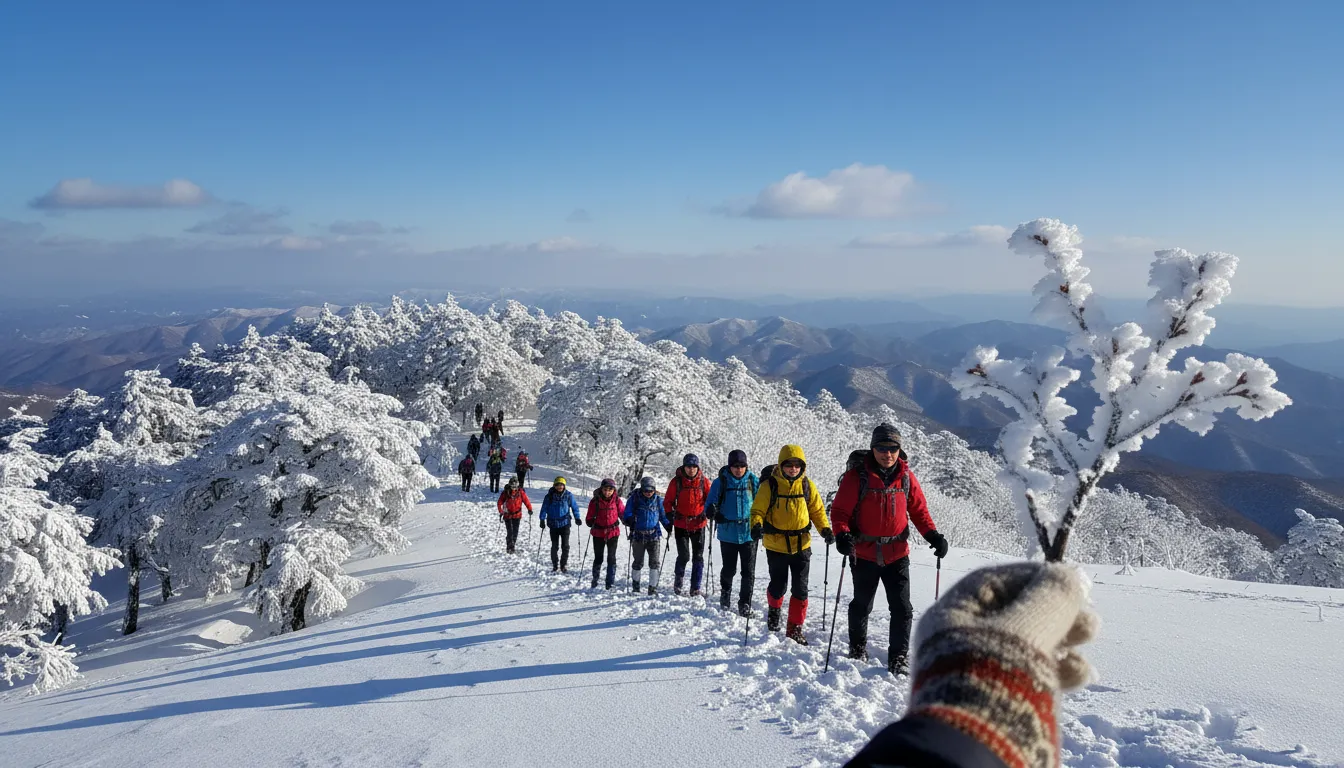 태백산 CCTV 눈꽃 상차림 현황 실시간 개화 상황 방문 적기 2
