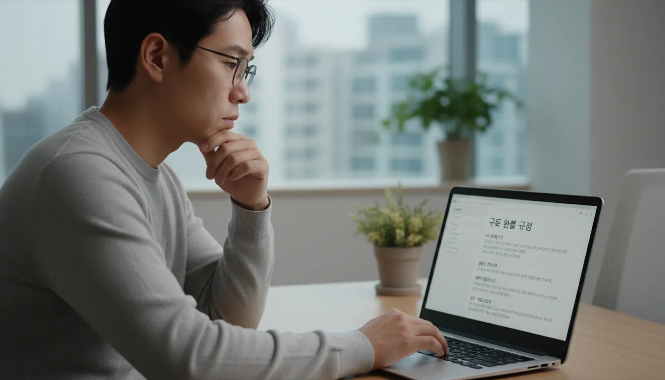 한컴독스 환불 규정 및 전액 환불 조건 안내