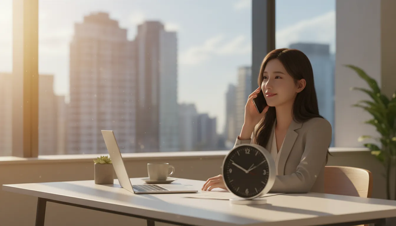 대기 시간을 최소화하는 상담원 연결 최적 시간대