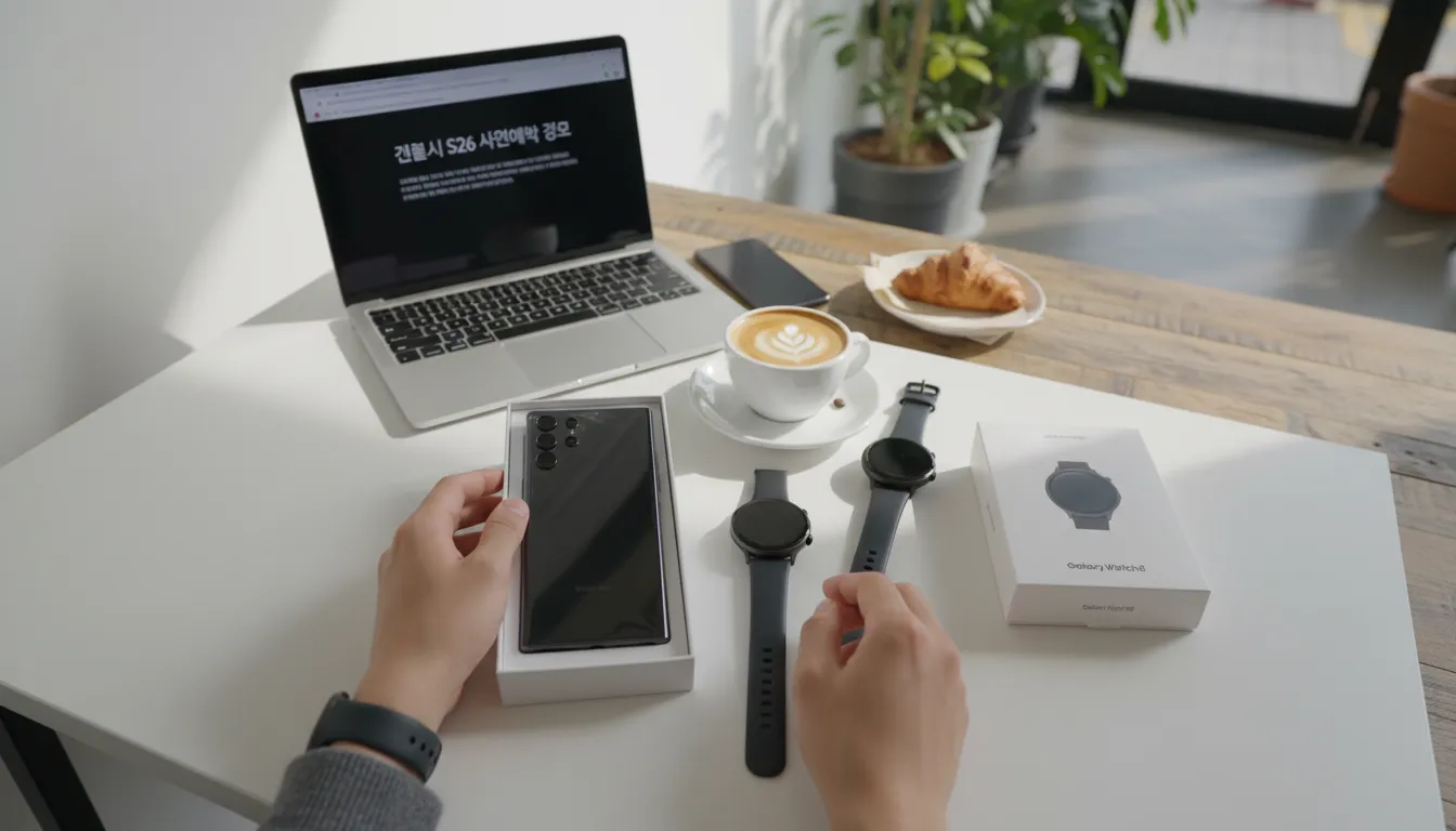 갤럭시 S26 사전예약 갤럭시 워치8 증정 조건 요금제 확인
