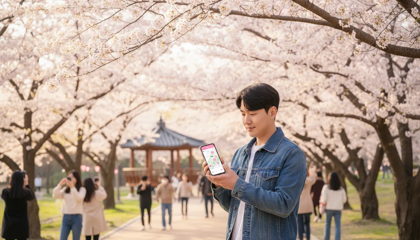 카카오맵 벚꽃지도 접속 및 기본 사용 방법