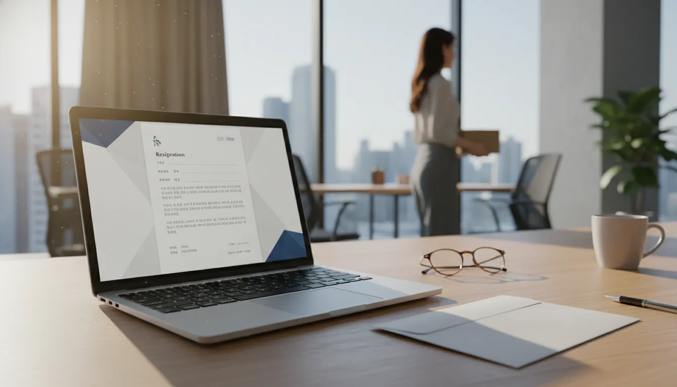 사직서 양식 작성 방법 및 퇴사 사유 예시 안내 1