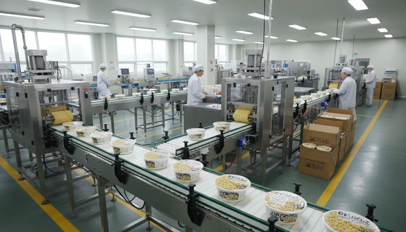 라면이 만들어지는 마법 같은 생산 공정 체험