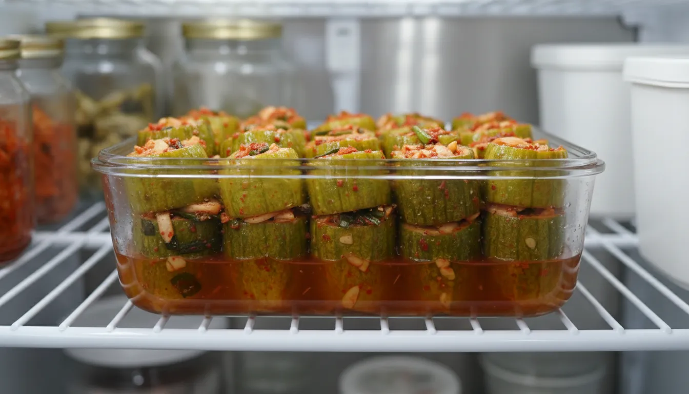 오이소박이의 풍미와 식감을 살리는 관리 및 보관법