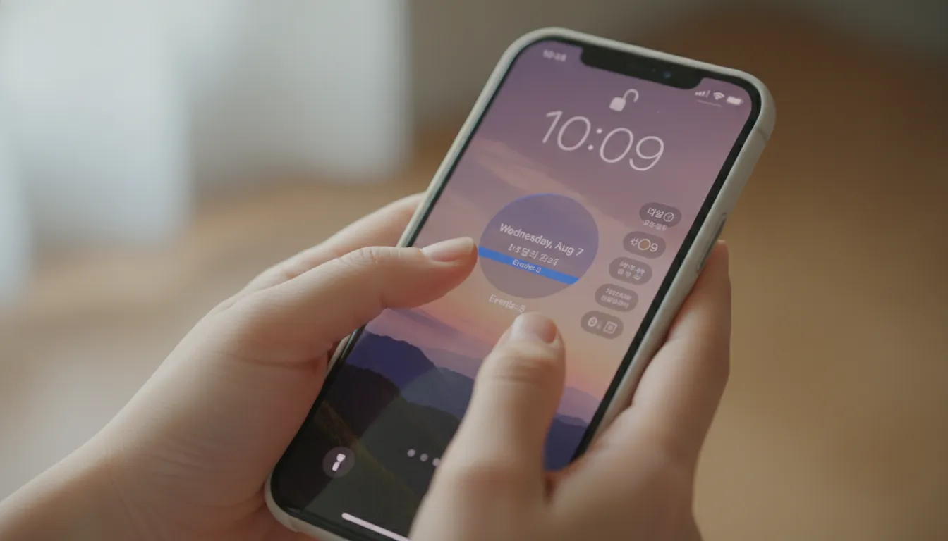 기본 앱을 활용한 아이폰 잠금화면 캘린더 위젯 설정방법