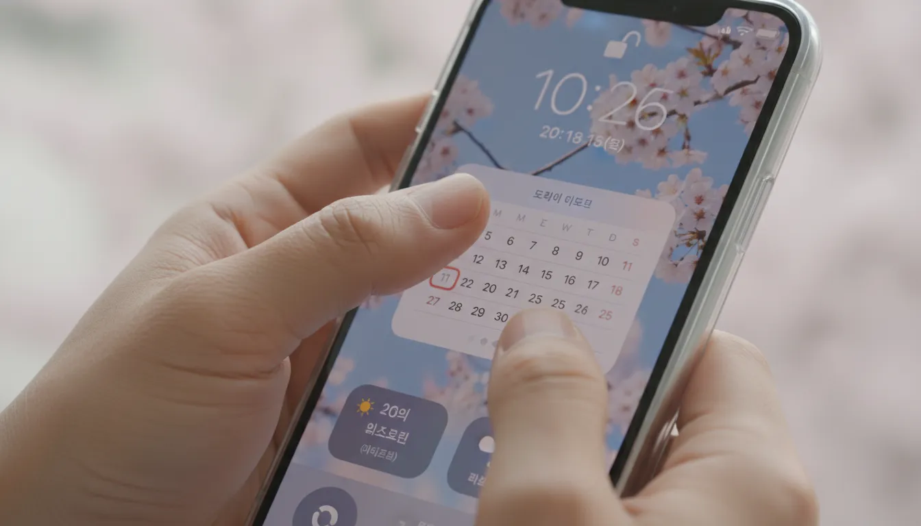 기본 앱을 활용한 아이폰 잠금화면 캘린더 위젯 설정방법