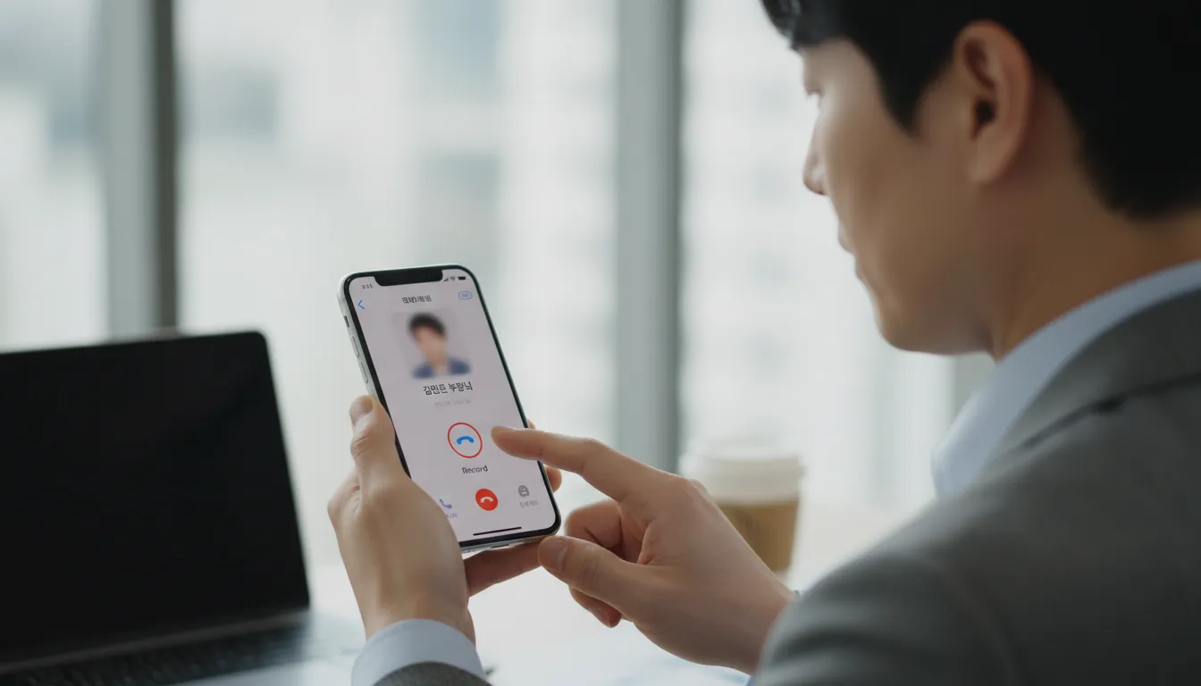 아이폰 통화녹음 공식 지원의 시작