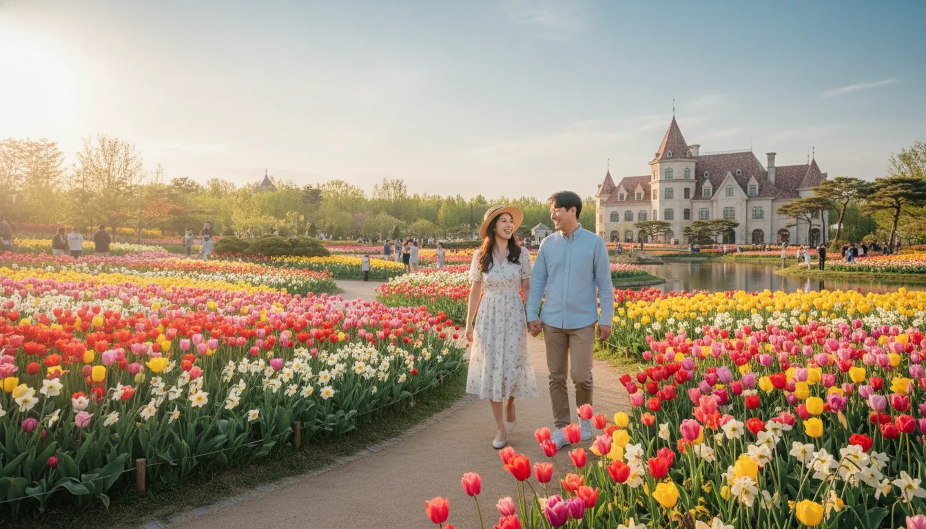 아산 피나클랜드 할인 예매 주차 튤립 축제 수선화 개화 상태 확인 1