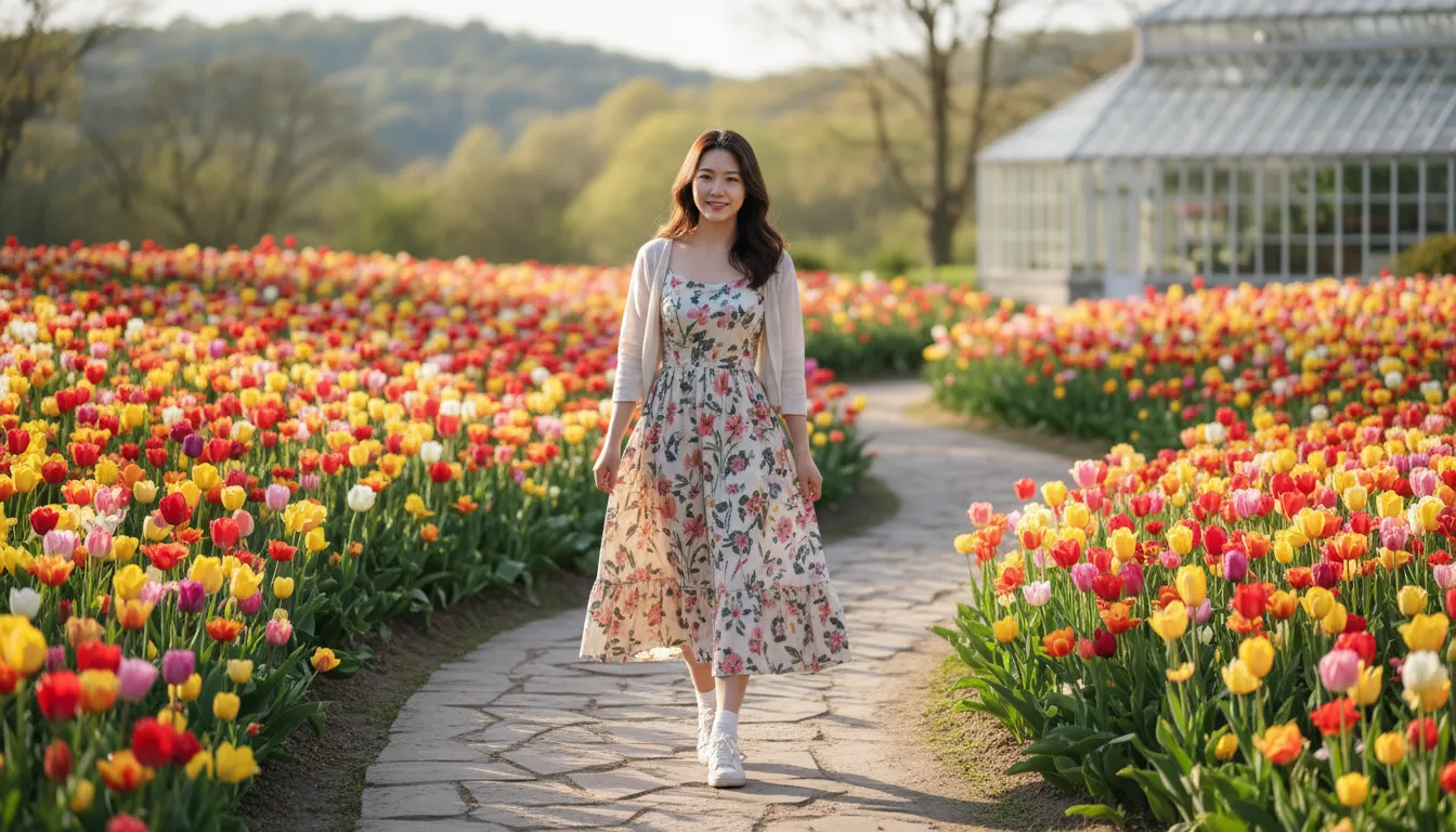 아산 피나클랜드 튤립 축제와 꽃들의 현재 개화 상태