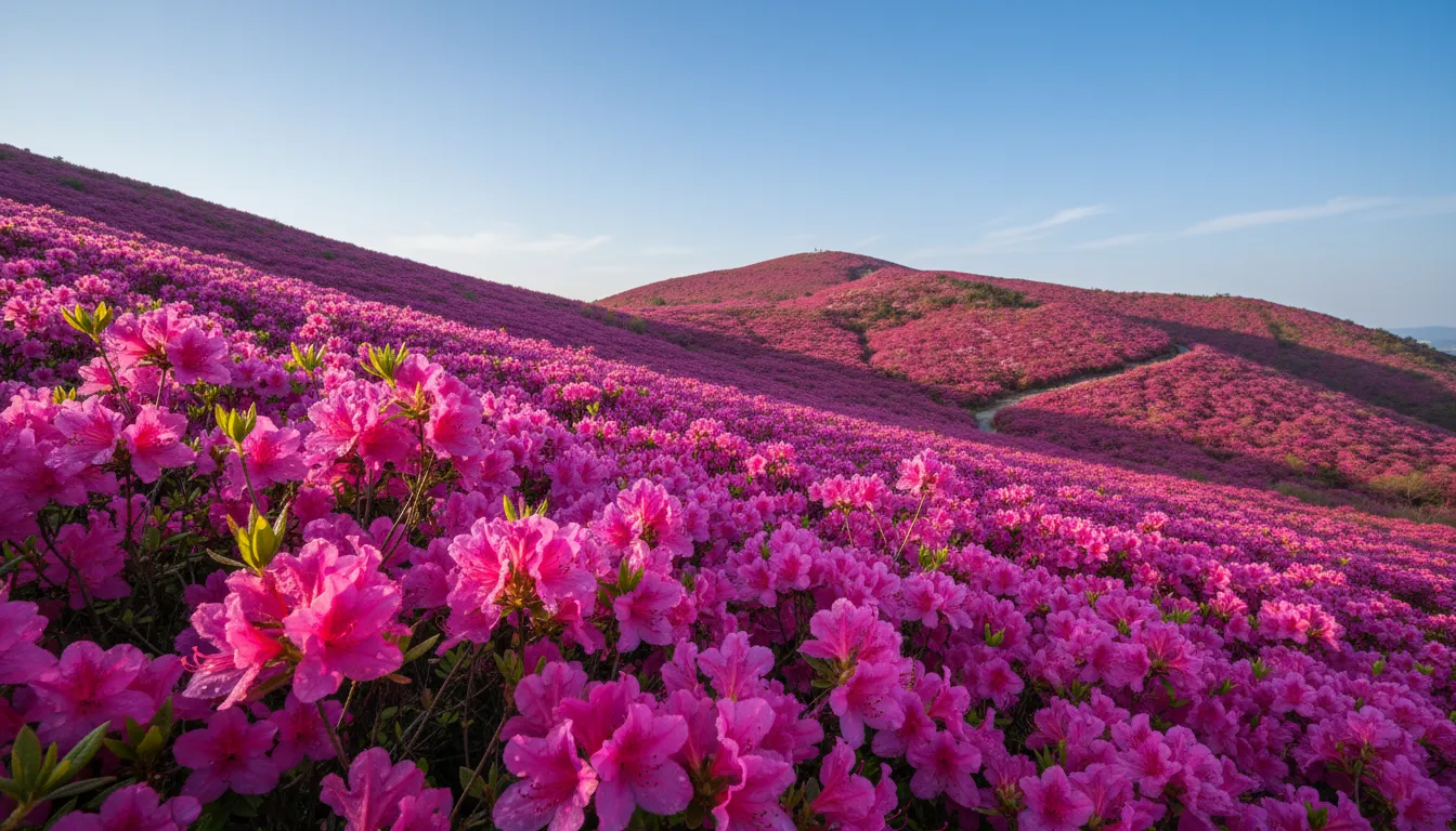 원미산 진달래 축제 개화시기와 방문 적기