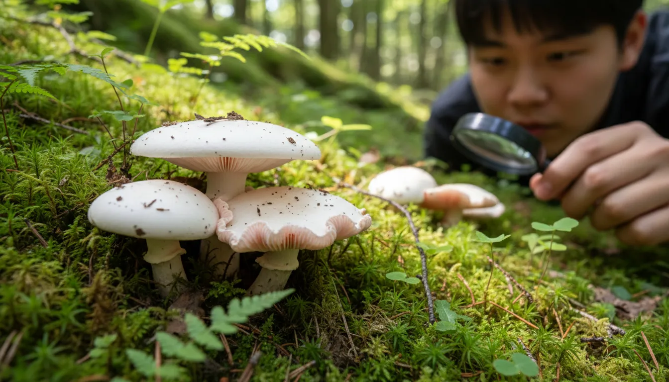 식용 흰꽃누리버섯의 진짜 모습과 특징