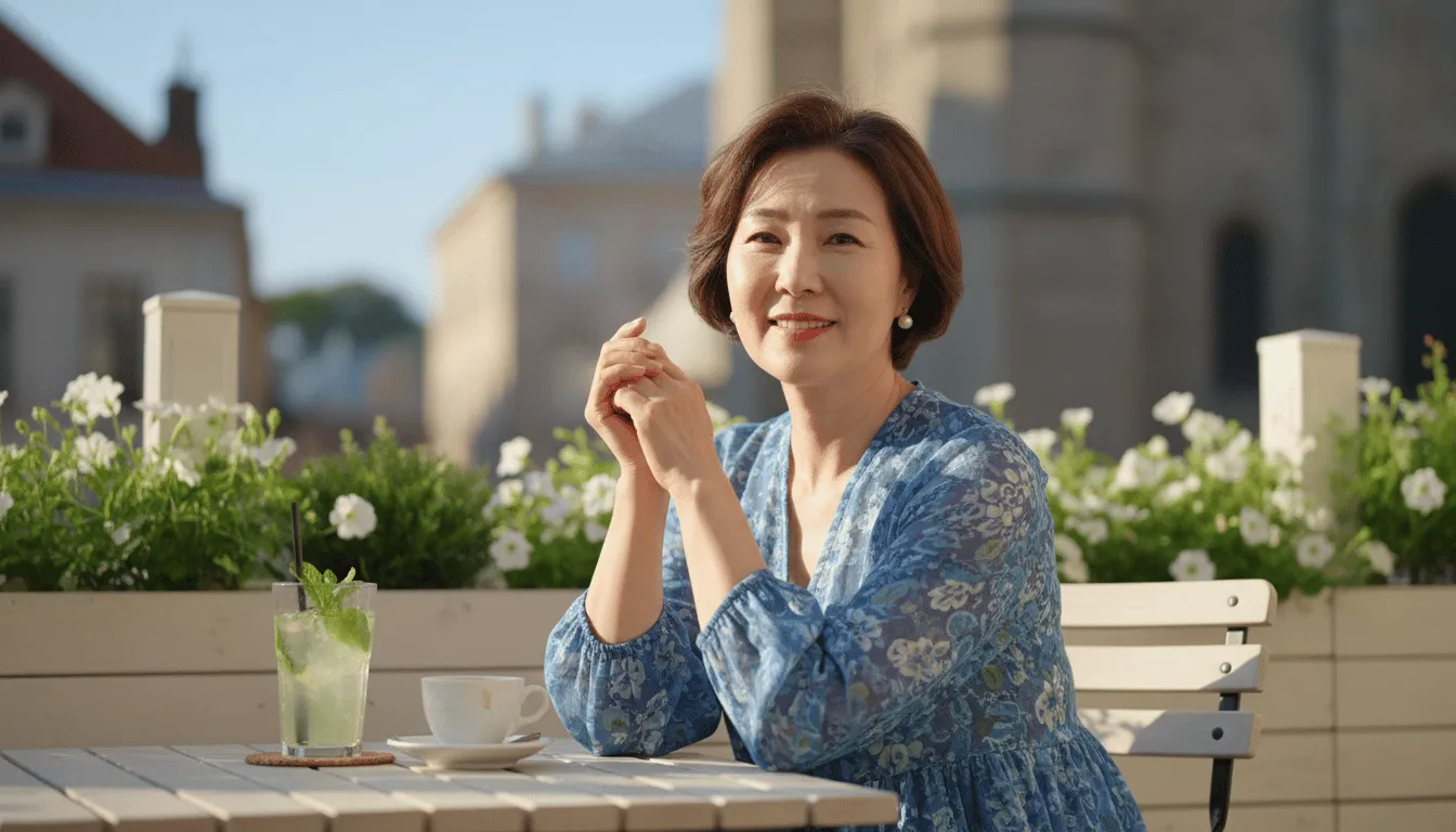 풍기인견원피스 50대 60대 엄마 옷 여름 코디, 시원한 냉감 소재 리얼 착용 후기 3
