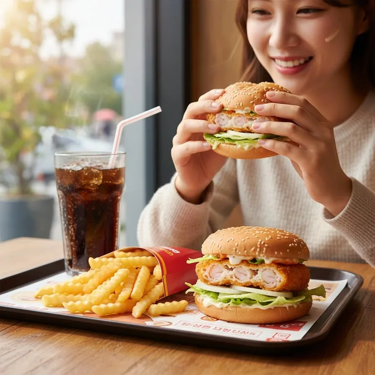 리아두툼새우 롯데리아 신메뉴 버거 세트 가격 칼로리, 패티 맛 평가 리얼 후기 7